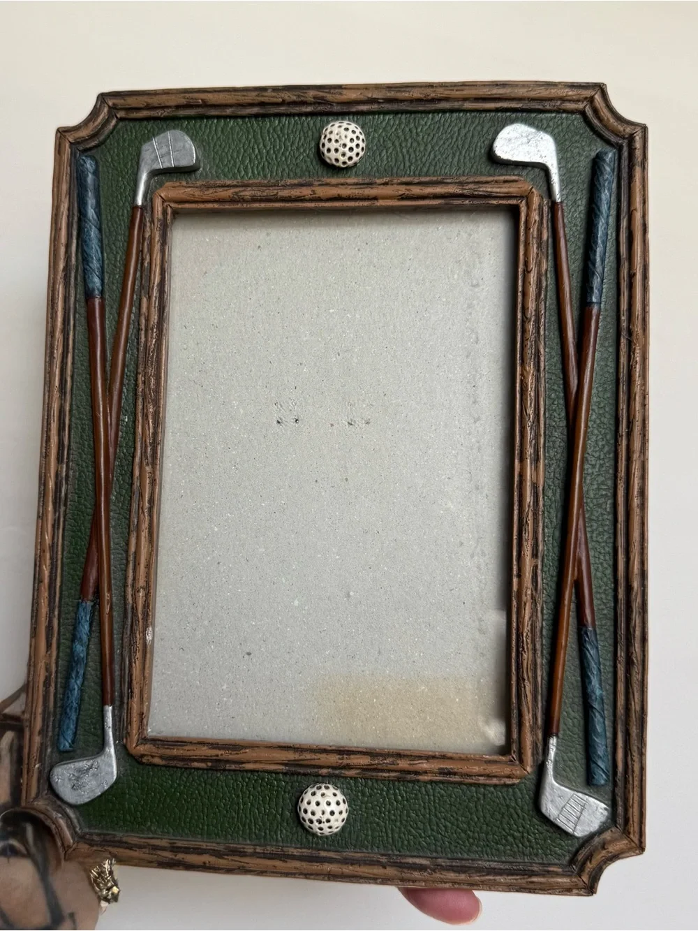 Golf Ball and Clubs Frame - Holds 4